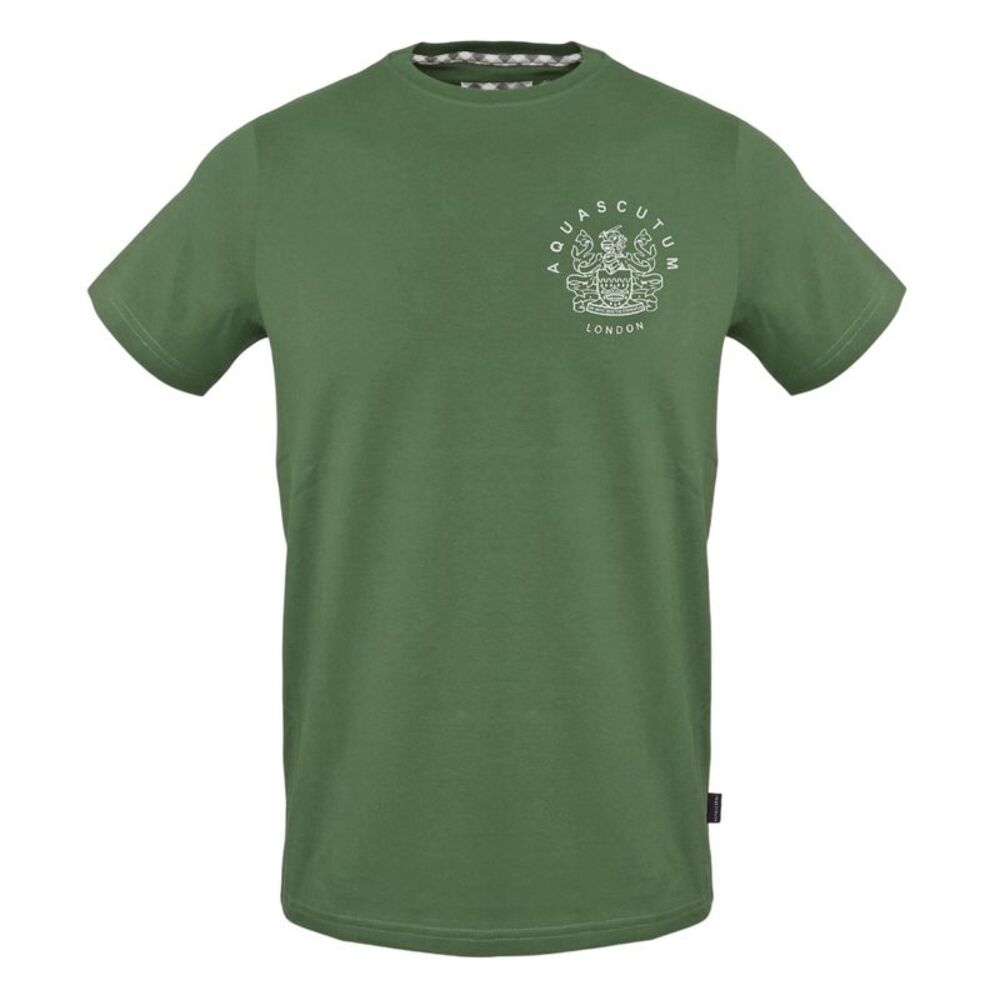 Aquascutum Unisex Adult Logo Cotton T-Shirt / Military Green